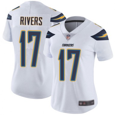 Los Angeles Chargers NFL Football Philip Rivers White Jersey Women Limited #17 Road Vapor Untouchable->women nfl jersey->Women Jersey